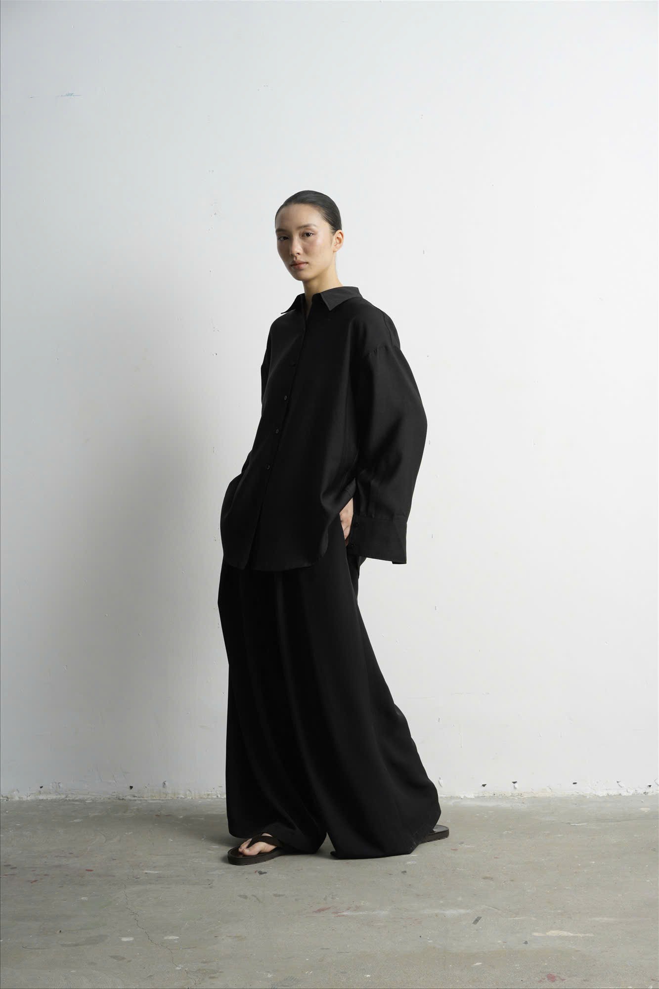 Silk Drape Oversized Shirt